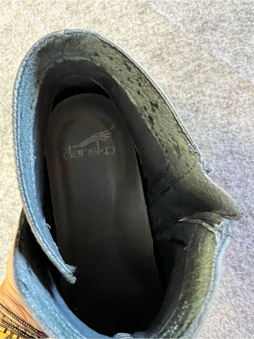 Dansko Gray Wedge Ankle Booties with Buckle